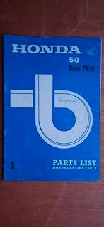 Honda  PM50  parts list., Ophalen of Verzenden