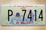 Kentekenplaat nummerbord uit Sint Maarten 2019, Ophalen of Verzenden, Gebruikt, Auto's