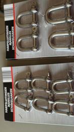 Harpsluitingen 5,5cm+4,5cm rvs, Watersport en Boten, Ophalen of Verzenden, Zo goed als nieuw, Minder dan 15 m²