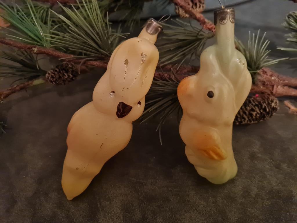 Antieke kerstbal kerstornament vintage, Ophalen of Verzenden, Gebruikt