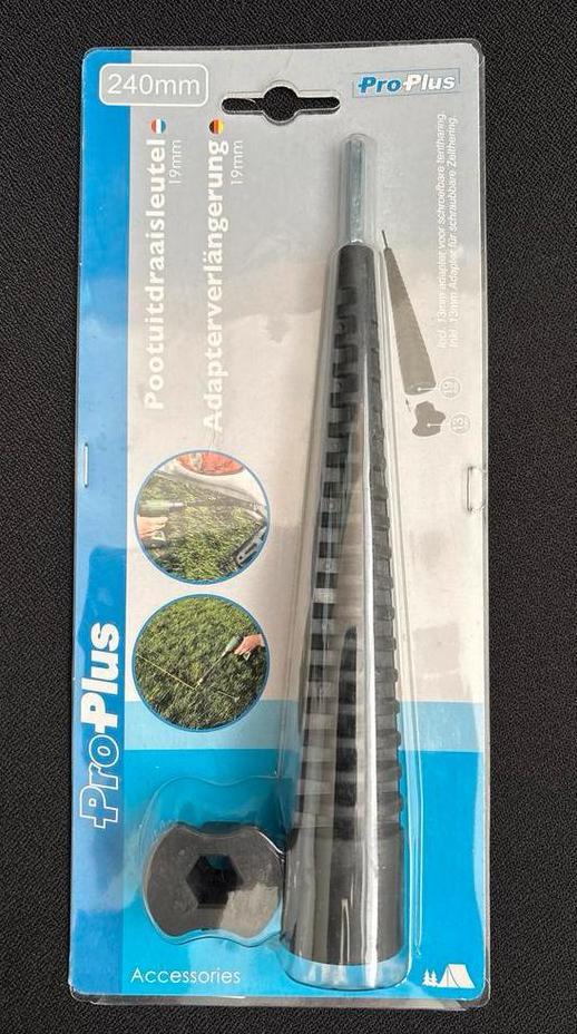 ProPlus Verlengadapter 240mm 19mm en 13mm adapter, Caravans en Kamperen, Kampeeraccessoires, Nieuw, Ophalen of Verzenden
