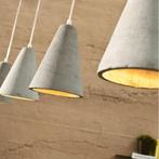 Beton designer hanglamp 4 spots, Huis en Inrichting, Lampen | Hanglampen, Ophalen of Verzenden, Zo goed als nieuw, Beton, Minder dan 50 cm