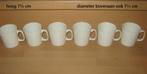 6 koffiekoppen, mokken, koppen, mokjes, kopjes Maastrichts ?, Ophalen of Verzenden, Aardewerk, Effen, Kop(pen) en/of Schotel(s)