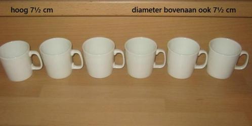 6 koffiekoppen, mokken, koppen, mokjes, kopjes Maastrichts ?, Huis en Inrichting, Keuken | Servies, Kop(pen) en/of Schotel(s)
