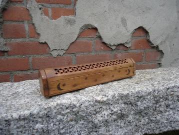 Wierook stokjes brander / bewaardoos - Hout- Woonaccessoires beschikbaar voor biedingen