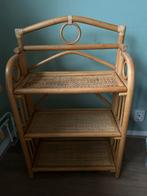Vintage rotan boekenrek/accessoires rek kinderkamer, Huis en Inrichting, Minder dan 50 cm, Gebruikt, Ophalen of Verzenden, Minder dan 25 cm