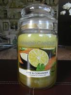 YANKEE CANDLE geurkaars  "LIME & CORIANDER" Large Jar, Overige materialen, Overige kleuren, Nieuw, Ophalen of Verzenden