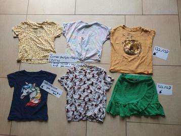 Zomerkleding set meisjes - shirtjes en rokje beschikbaar voor biedingen