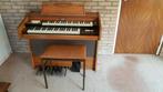 Farfisa electronisch orgel met kruk, Muziek en Instrumenten, Ophalen, Gebruikt, 2 klavieren, Orgel