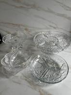 4 leuke schalen dik glas, Ophalen of Verzenden