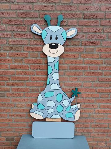 Geboortebord giraf inclusief naambord en paal  beschikbaar voor biedingen