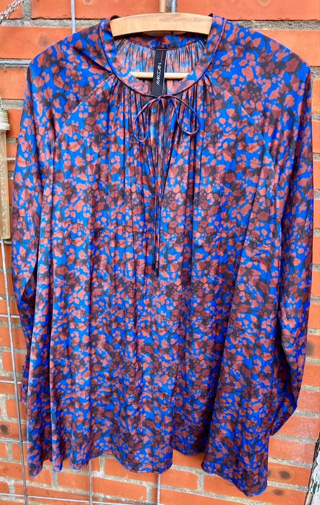 Marc Cain blouson maat 44, Kleding | Dames, Blouses en Tunieken, Zo goed als nieuw, Maat 42/44 (L), Blauw, Ophalen of Verzenden