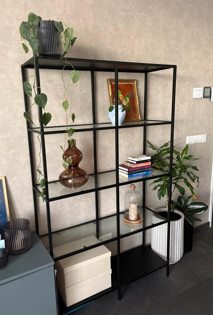 Casa wandkast met glasplaten, Huis en Inrichting, Kasten | Wandmeubels, Gebruikt, 150 tot 200 cm, Minder dan 150 cm, 25 tot 50 cm