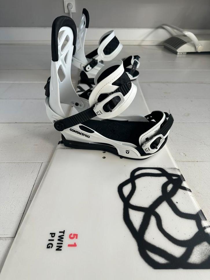 zgan Ride snowboard 151 + Union bindingen mt L, Sport en Fitness, Snowboarden, Zo goed als nieuw, Board, Ophalen of Verzenden