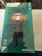 tuinfakkel op zonne-energie ook oplaadbaar via adapter, Tuin en Terras, Ophalen of Verzenden, Nieuw