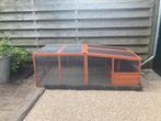 Konijnenhok 2.20x1.15x75 met martergaas, Dieren en Toebehoren, Ophalen, 90 cm of meer, Hok, 110 cm of meer