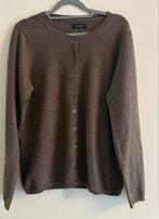 100% Kasjmier Dames Vest Bruin Maat 40/42, Ophalen of Verzenden, Zo goed als nieuw, Maat 42/44 (L), Bruin