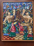 Emilio Emiliovich, schilderij uit Cuba: h 74/77.5/ b 60/63.5, Huis en Inrichting, Ophalen, Zo goed als nieuw, Schilderij, 75 cm of meer