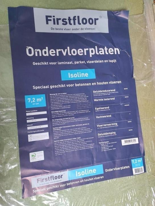 Firstfloor Isoline zeven ondervloerplaten, Ophalen of Verzenden, Nieuw, 75 m² of meer