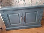 tv meubel XO interiors (blauw antiek look), Huis en Inrichting, Kasten | Televisiemeubels, Ophalen, 100 tot 150 cm, Zo goed als nieuw