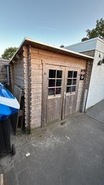 Tuinhuisje + 100liter regenton, bitumendak met daktrim, Tuin en Terras, Tuinhuizen, Ophalen, Gebruikt, Hout, 200 tot 400 cm