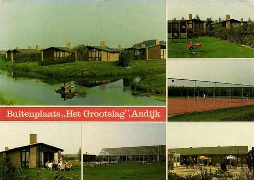 Buitenplaats Het Grootslag, Andijk - 6 afb - 1983 gelopen, Verzamelen, Ansichtkaarten | Nederland, Gelopen, Overijssel, 1980 tot heden