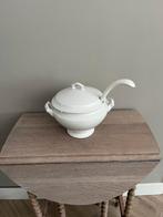 Brocante soepterine met lepel, Ophalen of Verzenden