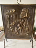 Te koop antiek koperen haardscherm, Antiek en Kunst, Antiek | Koper en Brons, Ophalen of Verzenden, Koper