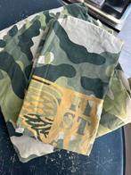 Dekbedovertrek legergroen, Eenpersoons, Dekbedovertrek, Ophalen of Verzenden, Zo goed als nieuw