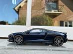 1:18 McLaren GT Namaka Blue 2019 + glazen vitrine Spark, Overige merken, Auto, Models@sparkmodel.com, Ophalen of Verzenden