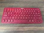 Logitech K380 + M650 - Rood/Roze Set Pebble keys, Ophalen, Gebruikt, Toetsenbord en muis-set, Draadloos