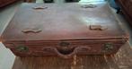 Vintage Leren Koffer - Bruin, Antiek en Kunst, Ophalen of Verzenden