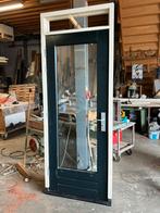 Gebruikte hardhouten deuren met isolatieglas, Doe-het-zelf en Verbouw, Ophalen of Verzenden, Binnendeur, 200 tot 215 cm