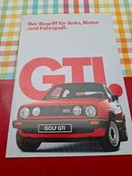 Volkswagen Golf II GTI 112 pk - Duitse folder 1985, Volkswagen, Verzenden, Zo goed als nieuw, Volkswagen