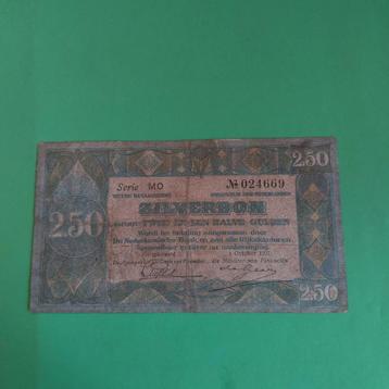 2,5 gulden biljet Zilverbon uit 1927. ZF beschikbaar voor biedingen