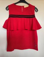 Rode mouwloze peplum top Delusion, maat XL, Maat 46/48 (XL) of groter, Nieuw, Ophalen of Verzenden, Zonder mouw