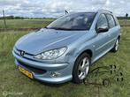 Peugeot 206 SW 1.6-16V Air-line 3 AUTOMAAT AIRCO NIEUWE APK, Stof, Gebruikt, Zwart, 4 cilinders