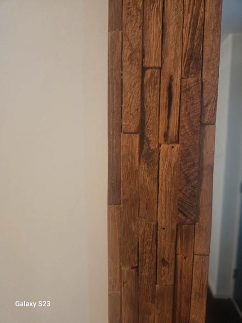 Houten Spiegel - Uniek Design, Huis en Inrichting, Woonaccessoires | Spiegels, Zo goed als nieuw, 50 tot 75 cm, Minder dan 100 cm