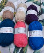 6 bollen wol (phildar) meerdere kleuren, Ophalen of Verzenden, Nieuw, Breien of Haken, Wol of Garen