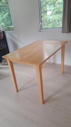 Kleine houten eettafel, Huis en Inrichting, Tafels | Eettafels, Ophalen, Gebruikt, 50 tot 100 cm, Tot twee personen