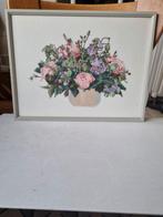 Borduurwerk Bloemen in Vaas - 30x40cm, Ophalen of Verzenden, Zo goed als nieuw, Handborduren, Borduurpakket