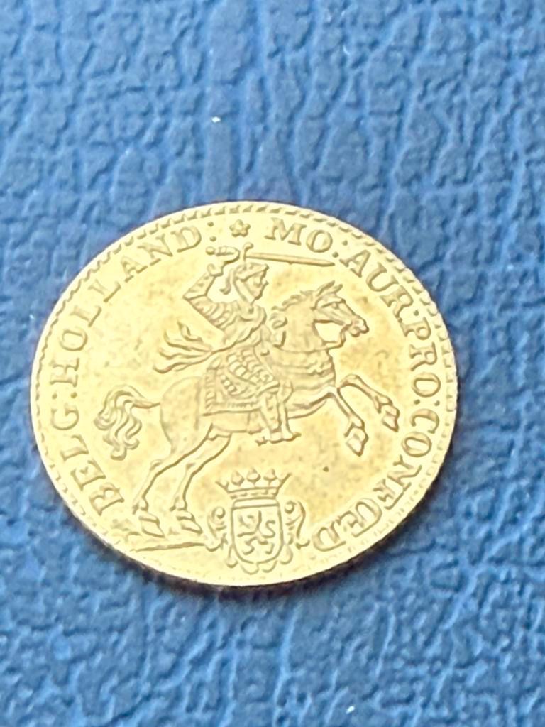 ≥ Halve gouden rijder - Holland (7 gulden) uit 1750 — Munten | Nederland —  Marktplaats