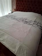 Nieuw dekbed 'all in one' wit met tekstopdruk 240x200 cm, Wit, Ophalen of Verzenden, Deken of Dekbed, Nieuw