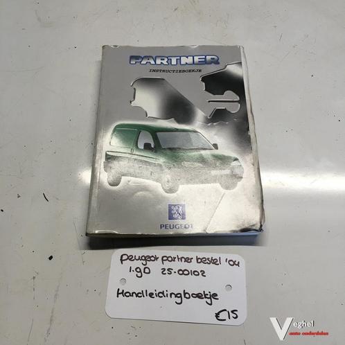 Peugeot Partner bestel  2500102    2004 Instructieboekje, Auto diversen, Handleidingen en Instructieboekjes, Ophalen of Verzenden