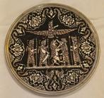 Vintage Perzisch Muurbord zwart Tin & Koper, Antiek en Kunst, Ophalen of Verzenden