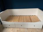 Ikea Hemnes bedbank 80x200 uitschuifbaar tot 160x200, Huis en Inrichting, Slaapkamer | Bedden, Ophalen, Eenpersoons, Wit, 80 cm