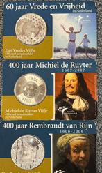 Coincards 3 stuks. Zilver., Ophalen of Verzenden, Koningin Beatrix, Euro's, Zilver