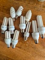 Spaarlampen E14 en E27, Huis en Inrichting, Lampen | Losse lampen, E27 (groot), Zo goed als nieuw, Ophalen, Spaarlamp