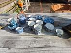 Antiek Thee/Koffieservies Delfts Blauw, Ophalen of Verzenden