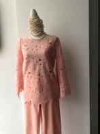 Nieuw Caroline Biss set.bloes top broek roze 40 l, Kleding | Dames, Maat 38/40 (M), Kostuum of Pak, Verzenden, Nieuw